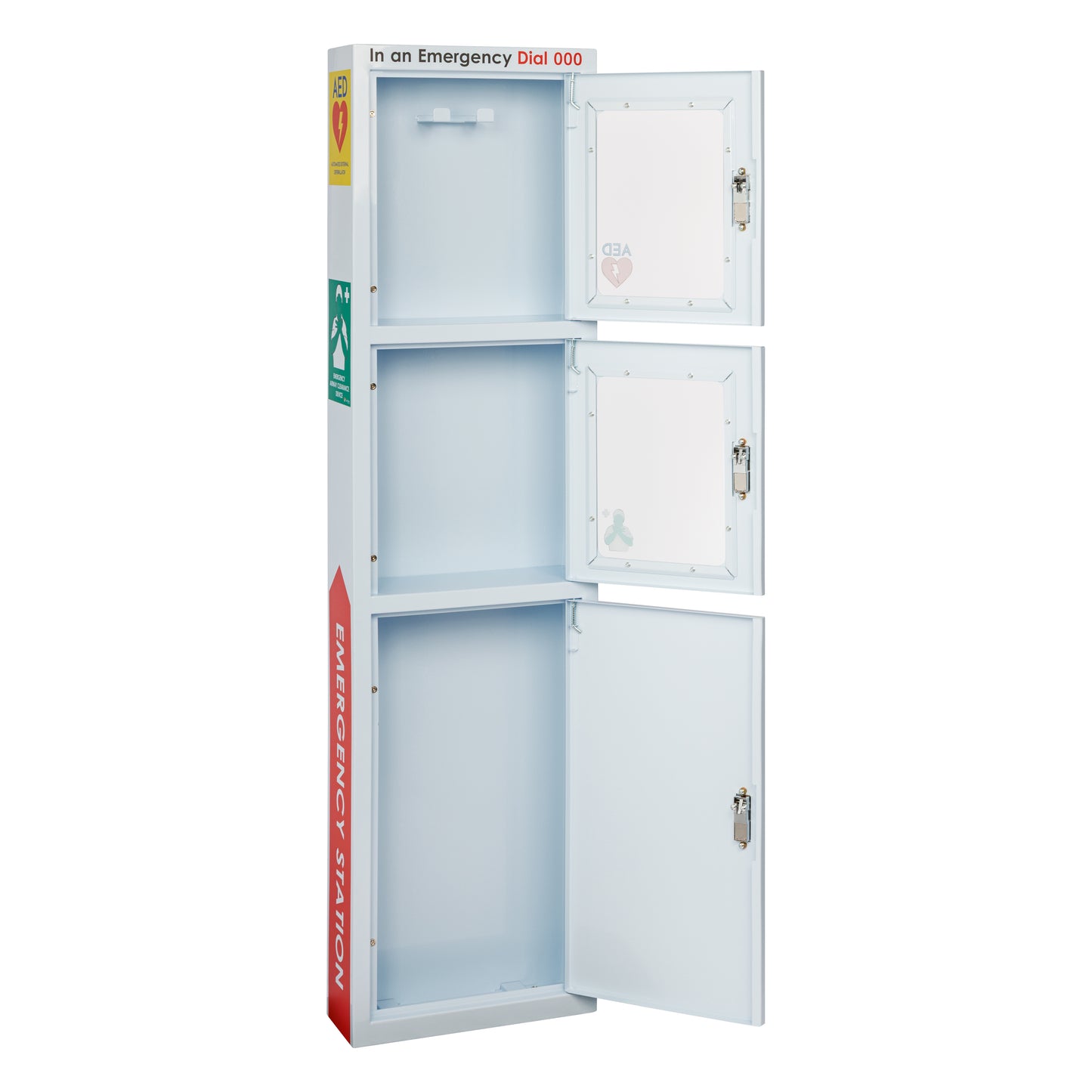 Emergency Station Package: LifeVac + Defib + Emergency Cabinet